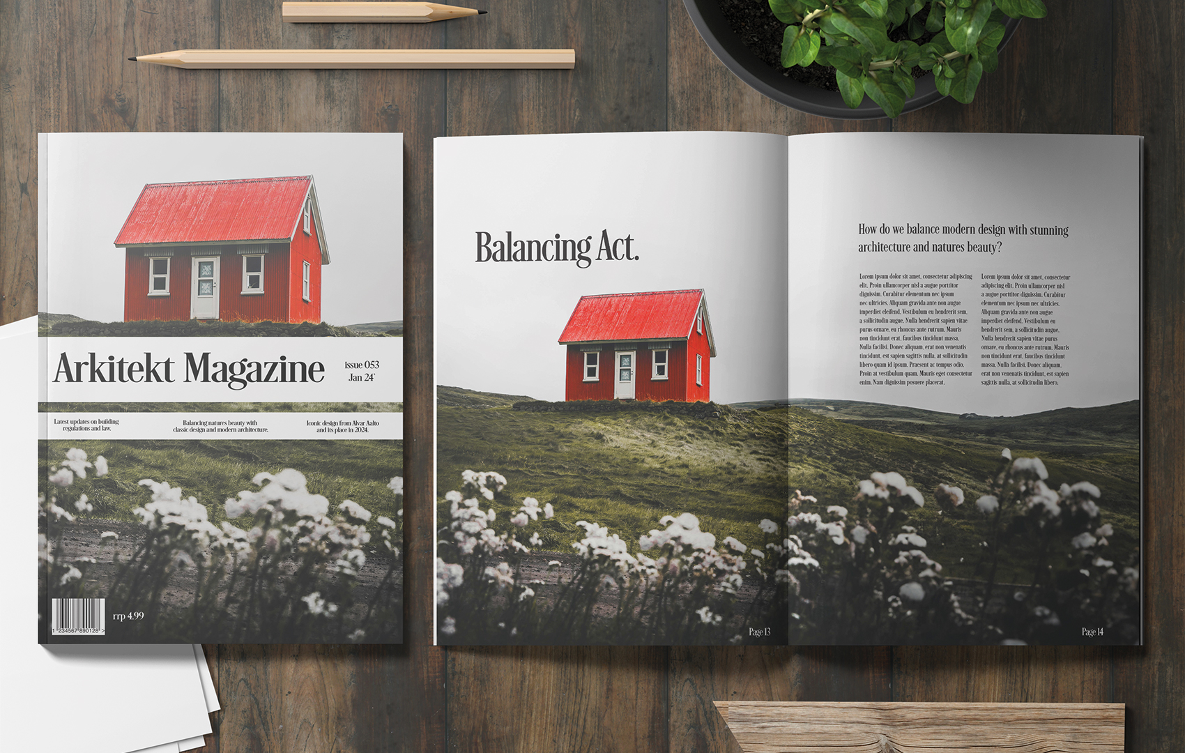 Magazine design Architect magazine design
