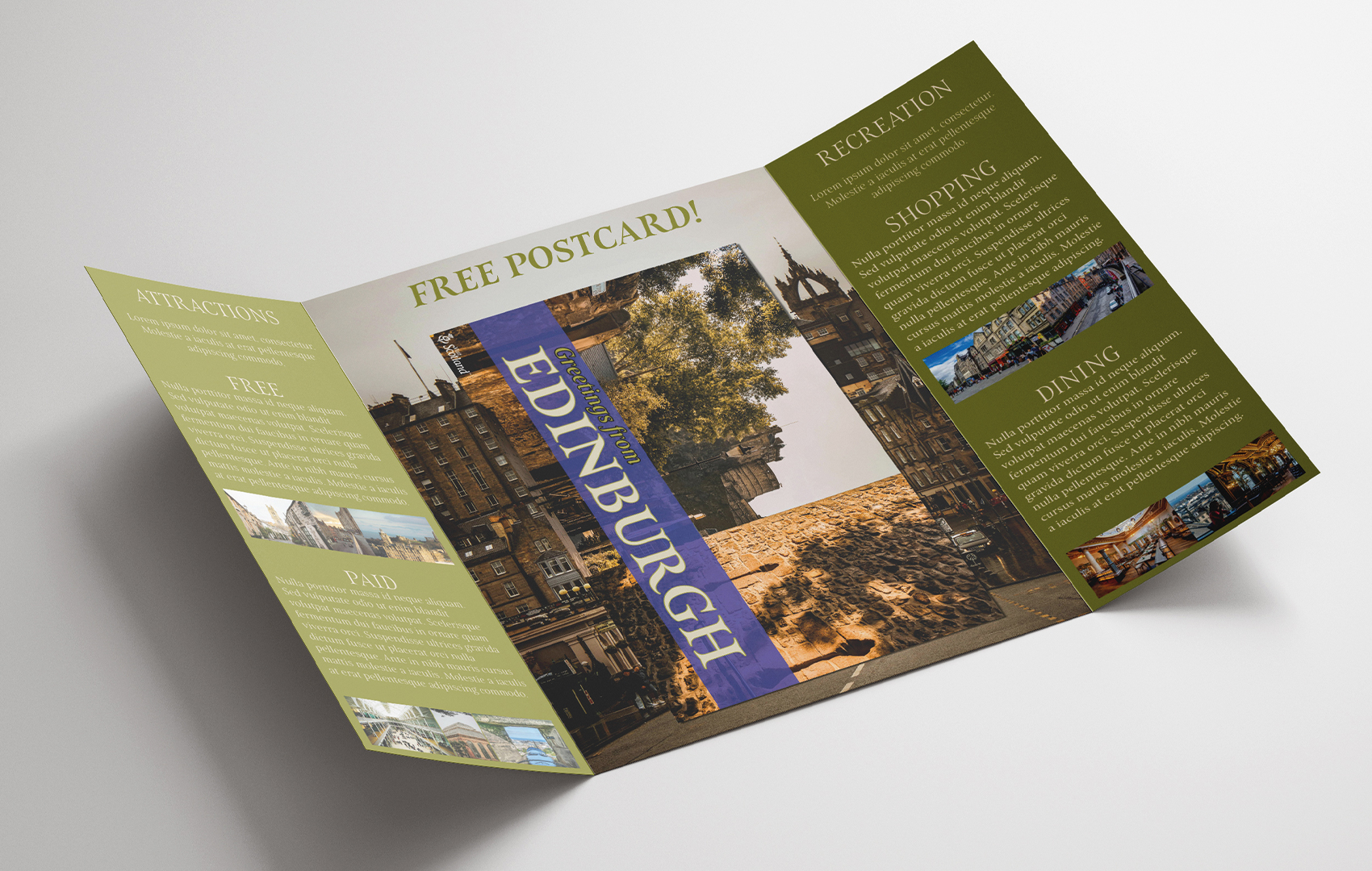 Edinburgh leaflet postcard version work page Edinburgh leaflet postcard version work page
